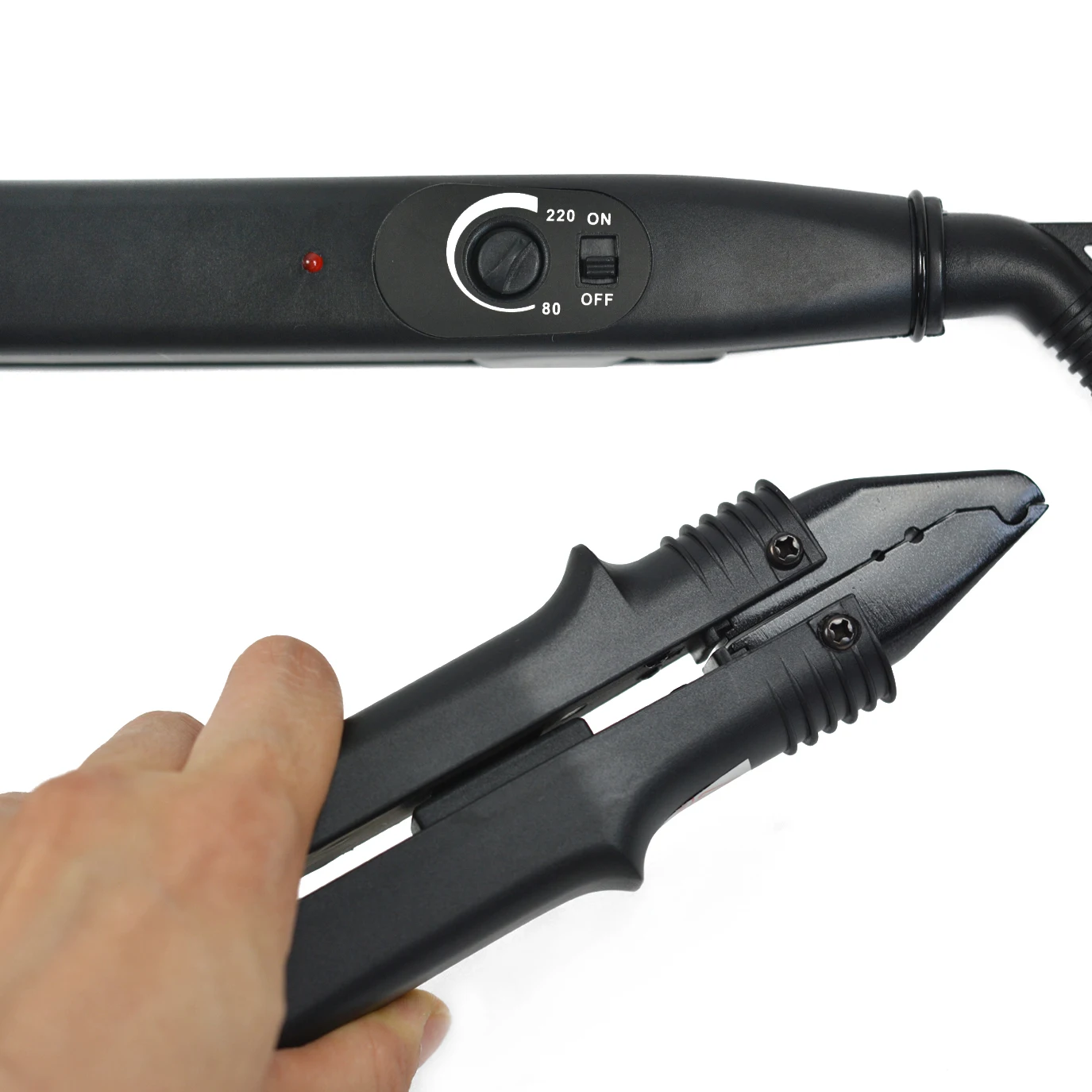 1 Piece Fusion Heat Iron Hair Connector Black/Pink Hair Extensions Machine Temperature Controllable Heat Hair Connector 1 Piece Fusion Heat Iron Hair Connector Black/Pink Hair Extensions Machine Temperature Controllable Heat Hair Connector