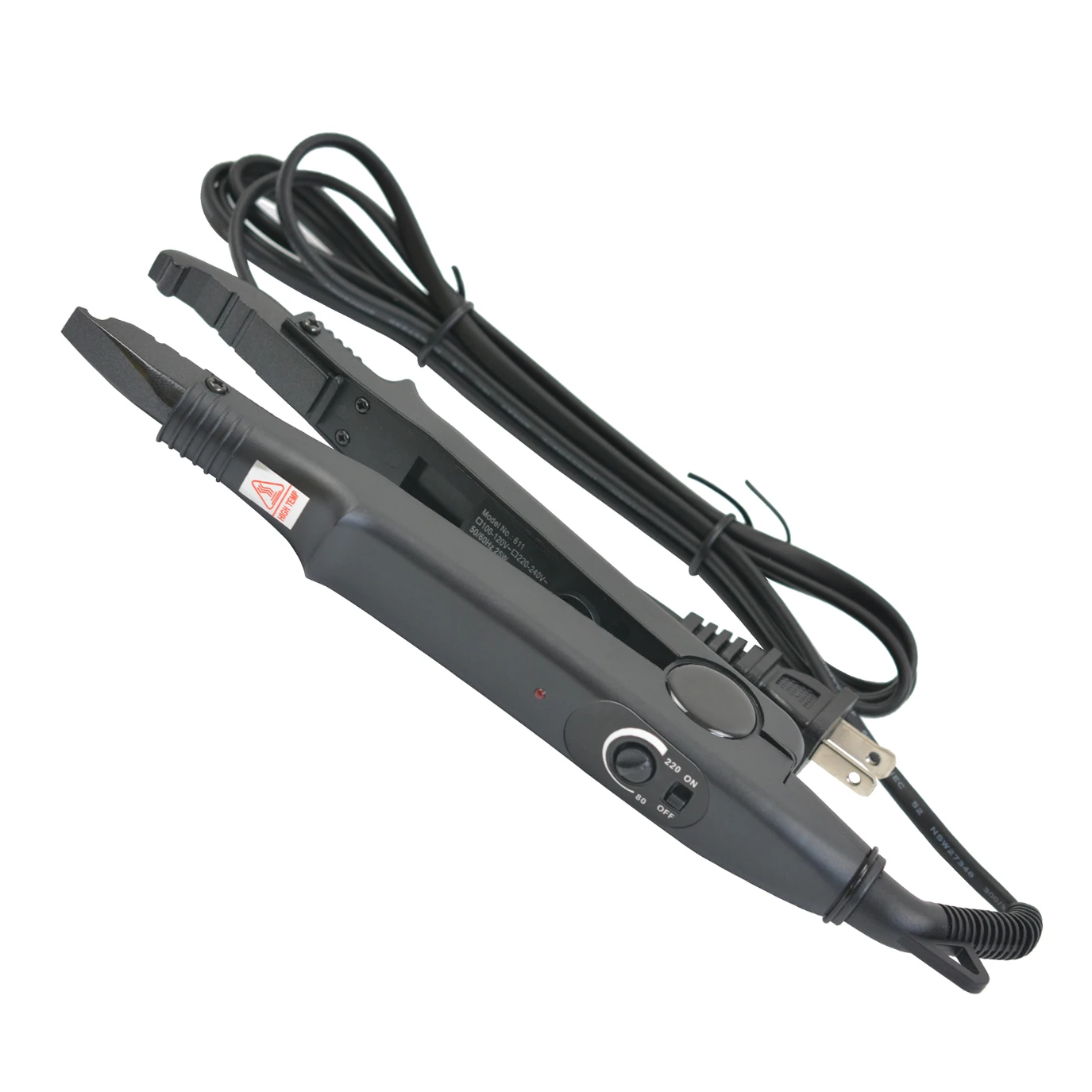 1 Piece Fusion Heat Iron Hair Connector Black/Pink Hair Extensions Machine Temperature Controllable Heat Hair Connector