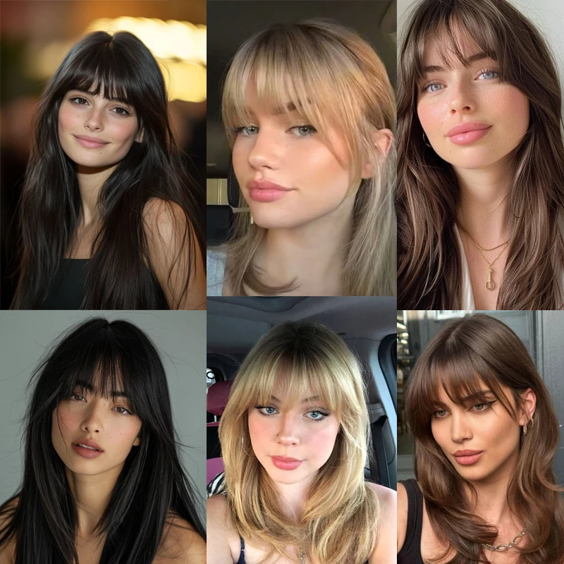 LUPU Hair Bangs Wig 4inch Synthetic Fake Hair Fringe with Hair Clip Natural Women Bangs Hairpiece Suitable for All Occasions LUPU Hair Bangs Wig 4inch Synthetic Fake Hair Fringe with Hair Clip Natural Women Bangs Hairpiece Suitable for All Occasions
