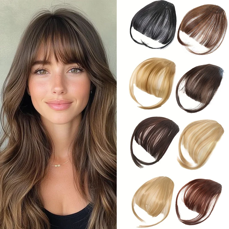 LUPU Hair Bangs Wig 4inch Synthetic Fake Hair Fringe with Hair Clip Natural Women Bangs Hairpiece Suitable for All Occasions LUPU Hair Bangs Wig 4inch Synthetic Fake Hair Fringe with Hair Clip Natural Women Bangs Hairpiece Suitable for All Occasions