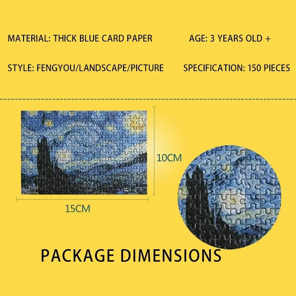 150PCS/Set Creative Oil Painting Jigsaw Puzzles Gifts Mini Oil Painting Jigsaw Test Tube Family Educational Toys Adult Children