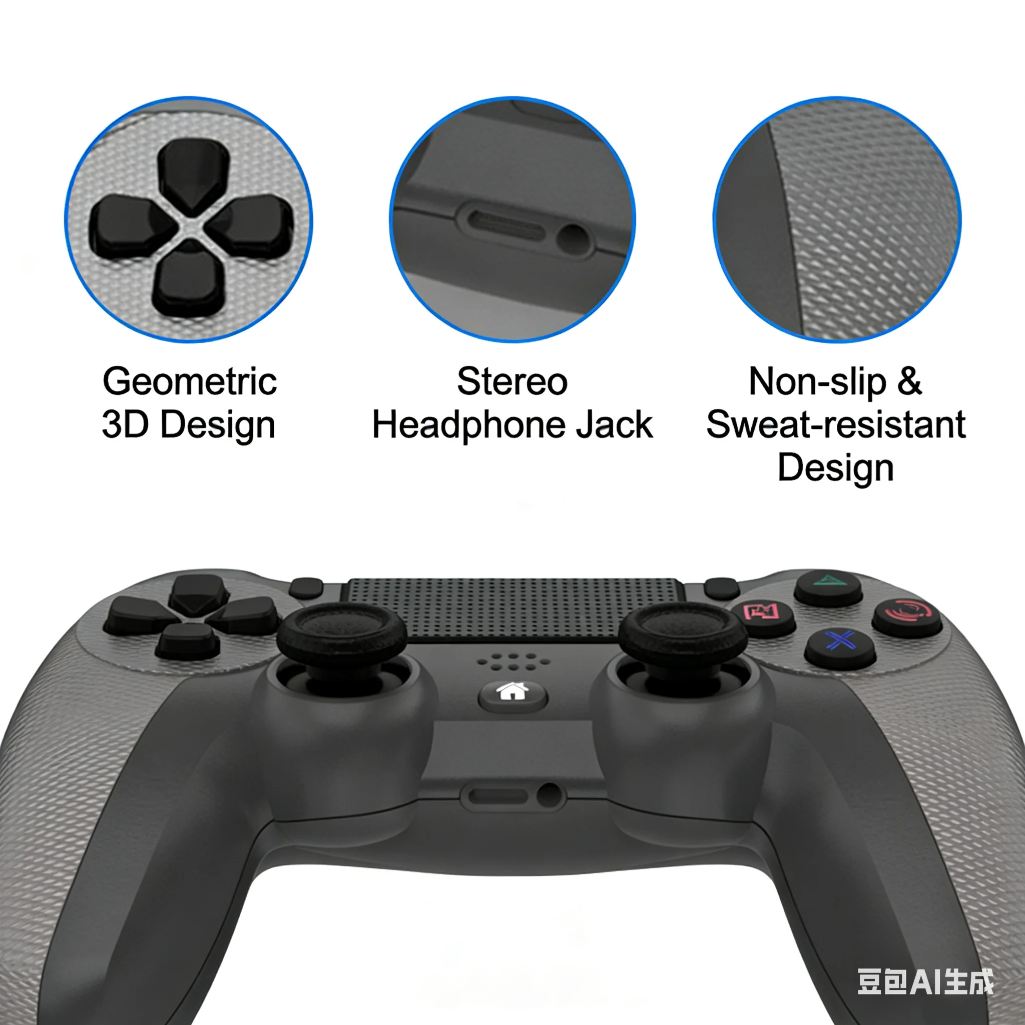 Wireless Controller for PS4 V2 Playstation 4 Remote Game Joystick LED Sign Compatible with PS4 Command Console