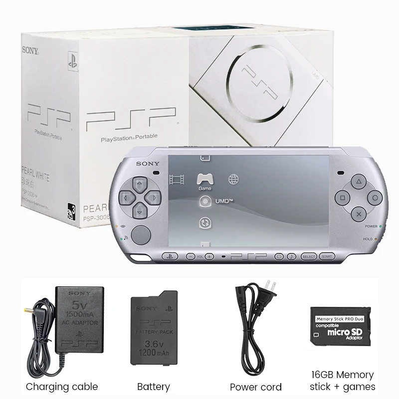 Sony psp 3000 original PlayStation Portable PSP 3000(PSP-3006) Sony original Handheld Arcade Game Console (+Free Games)