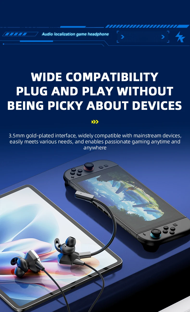 Acer Wired Earphone Gaming Earbuds with Mic Headset Gamer Headphones for Pubg PS4 CSGO Casque Phone Tablet Laptop Universal Game