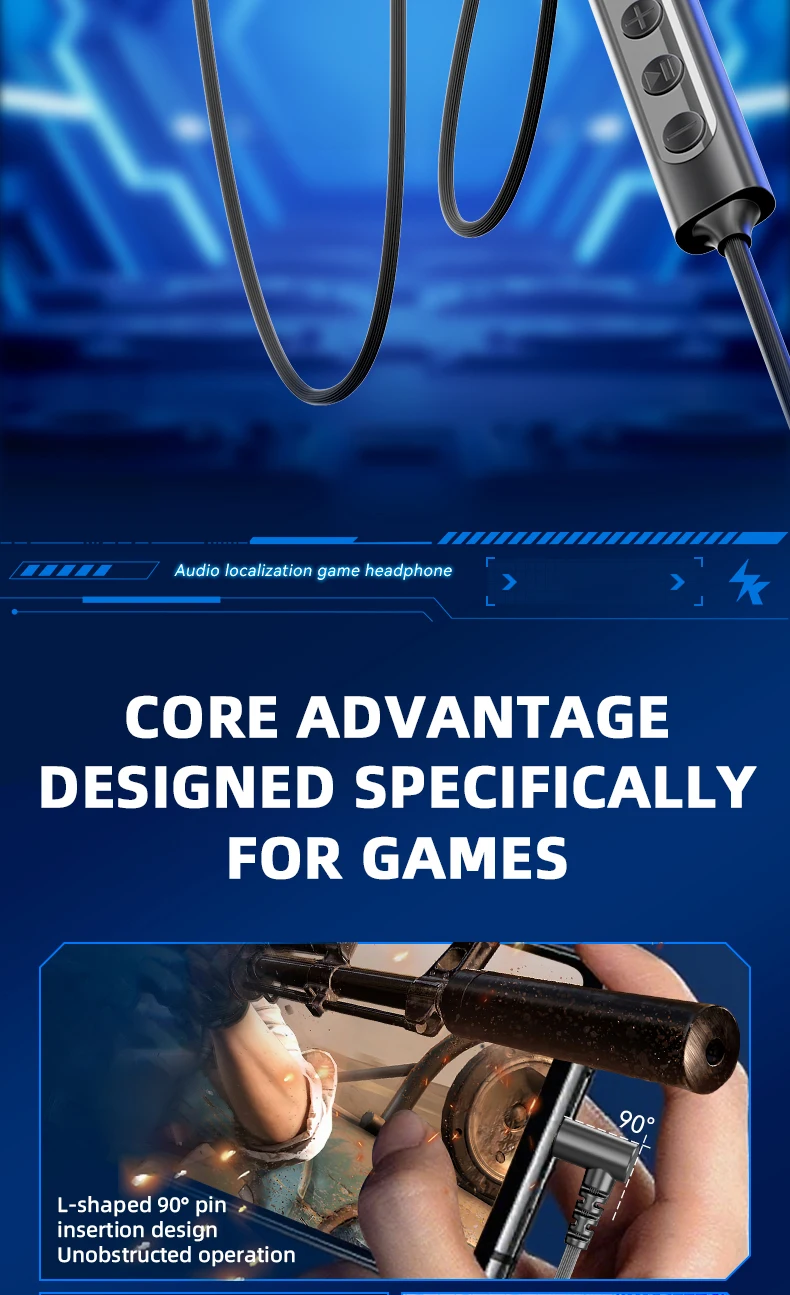 Acer Wired Earphone Gaming Earbuds with Mic Headset Gamer Headphones for Pubg PS4 CSGO Casque Phone Tablet Laptop Universal Game