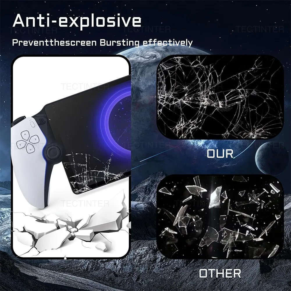 2 Packs Tempered Glass Screen Protector for PlayStation PS5 Portal Handheld Anti-Scratch Protective Film Gaming Accessories 2 Packs Tempered Glass Screen Protector for PlayStation PS5 Portal Handheld Anti-Scratch Protective Film Gaming Accessories