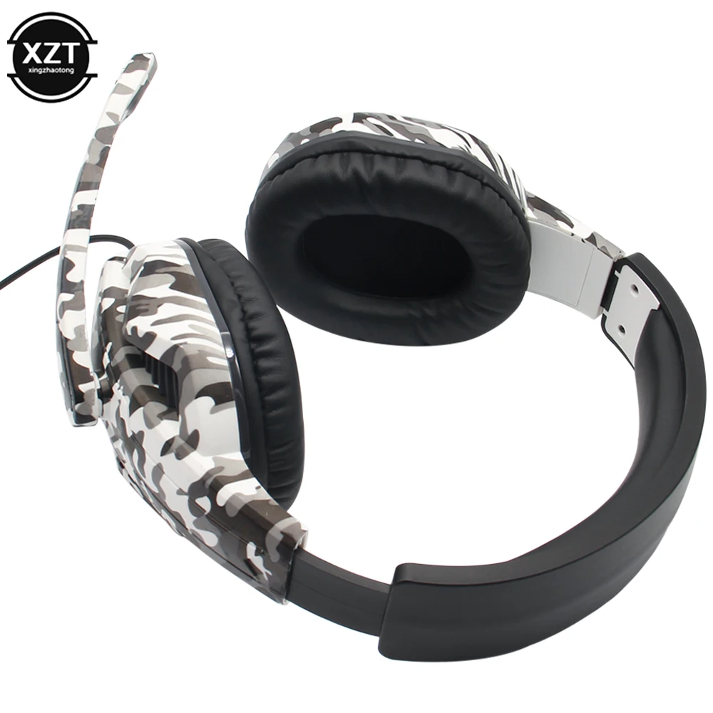 Camouflage Gaming Headset 3.5mm AUX Jack Wired Headphones Gamer Cool Game Headphone With Microphone For PS4 Xbox One PC Phone