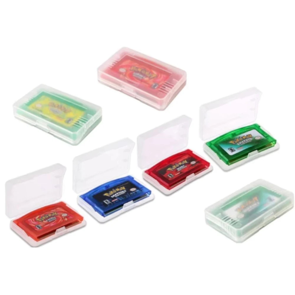Multiple Languages GBA Game Card 32-Bit Video Game Console Cartridge Pokemon FireRed Emerald LeafGreen Ruby Sapphire for GBA SP