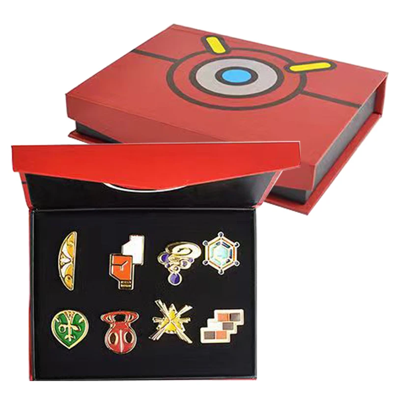 Pokemon Gym Badges Kanto Johto Hoenn Sinnoh Unova Kalos League Region Pins Brooches Orange Islands Box Collection Pocket Monster Pokemon Gym Badges Kanto Johto Hoenn Sinnoh Unova Kalos League Region Pins Brooches Orange Islands Box Collection Pocket Monster