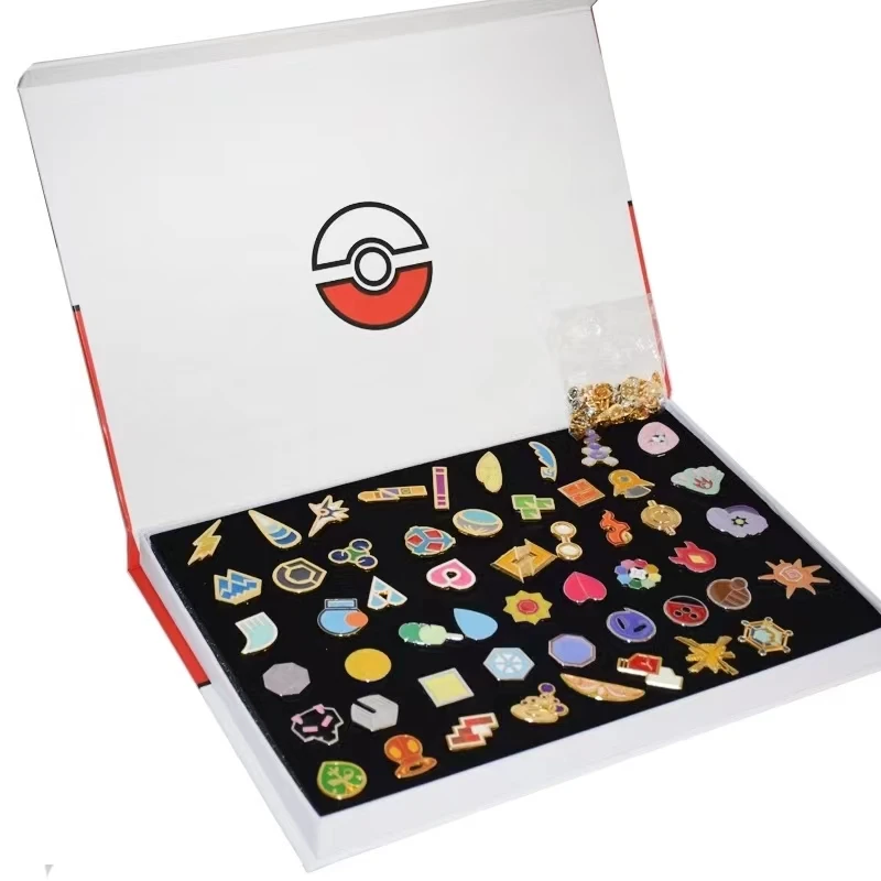 Pokemon Gym Badges Kanto Johto Hoenn Sinnoh Unova Kalos League Region Pins Brooches Orange Islands Box Collection Pocket Monster Pokemon Gym Badges Kanto Johto Hoenn Sinnoh Unova Kalos League Region Pins Brooches Orange Islands Box Collection Pocket Monster