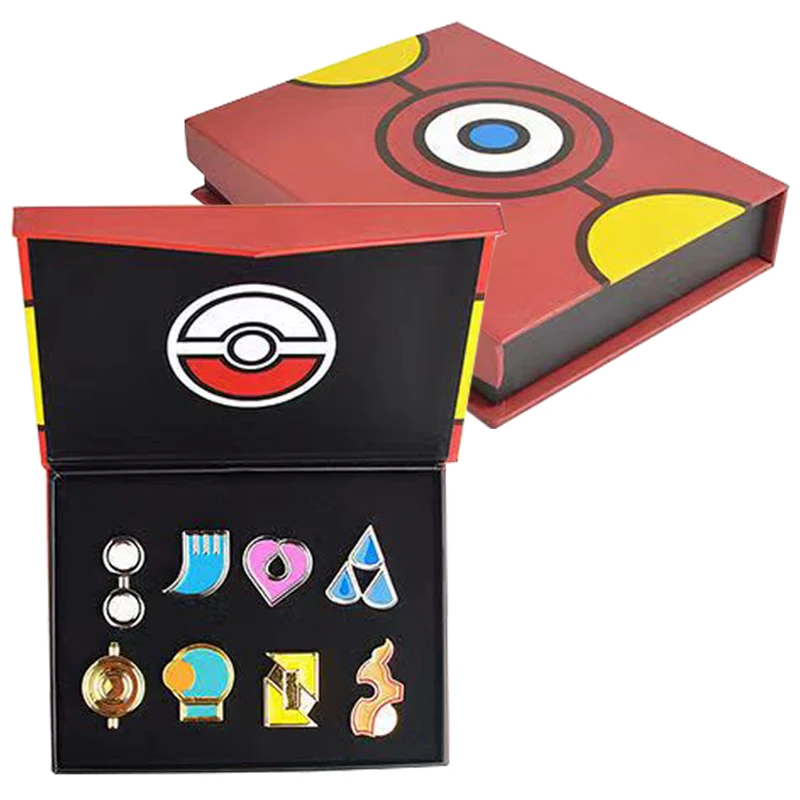 Pokemon Gym Badges Kanto Johto Hoenn Sinnoh Unova Kalos League Region Pins Brooches Orange Islands Box Collection Pocket Monster Pokemon Gym Badges Kanto Johto Hoenn Sinnoh Unova Kalos League Region Pins Brooches Orange Islands Box Collection Pocket Monster
