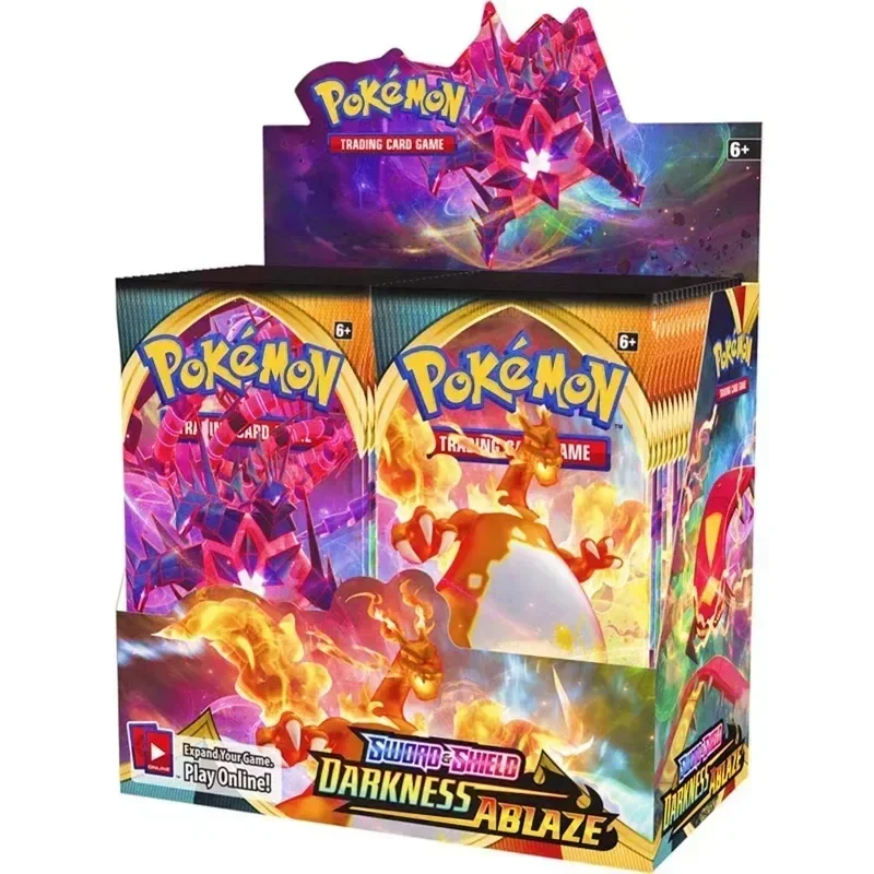 English Version Pokémon Card TCG: Evolutions Team up Scarlet & Violet Obsidian Flames Booster Box Pokemon Cards 36 Pack Box Gift