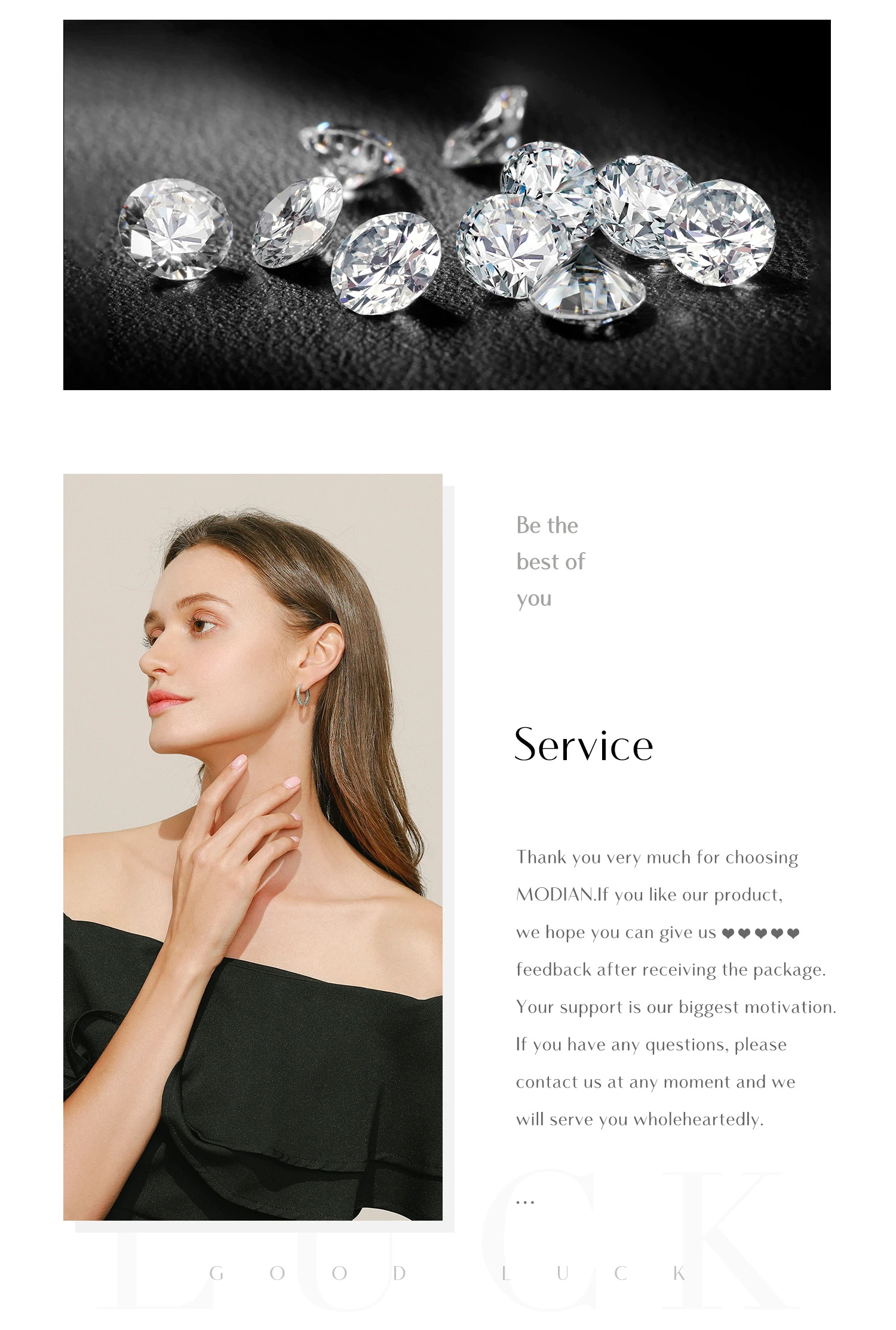 MODIAN D Color Moissanite Ear Buckle 925 Sterling Silver Fashion Heart Sparkle Hoop Earrings For Women Party Fine Jewelry MODIAN D Color Moissanite Ear Buckle 925 Sterling Silver Fashion Heart Sparkle Hoop Earrings For Women Party Fine Jewelry