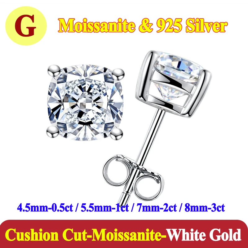 Luxury 0.5-3 Carats Marquise Heart Pear Moissanite Women Diamond Earring Stud 925 Sterling Silver Earrings for Women Jewelry New Luxury 0.5-3 Carats Marquise Heart Pear Moissanite Women Diamond Earring Stud 925 Sterling Silver Earrings for Women Jewelry New