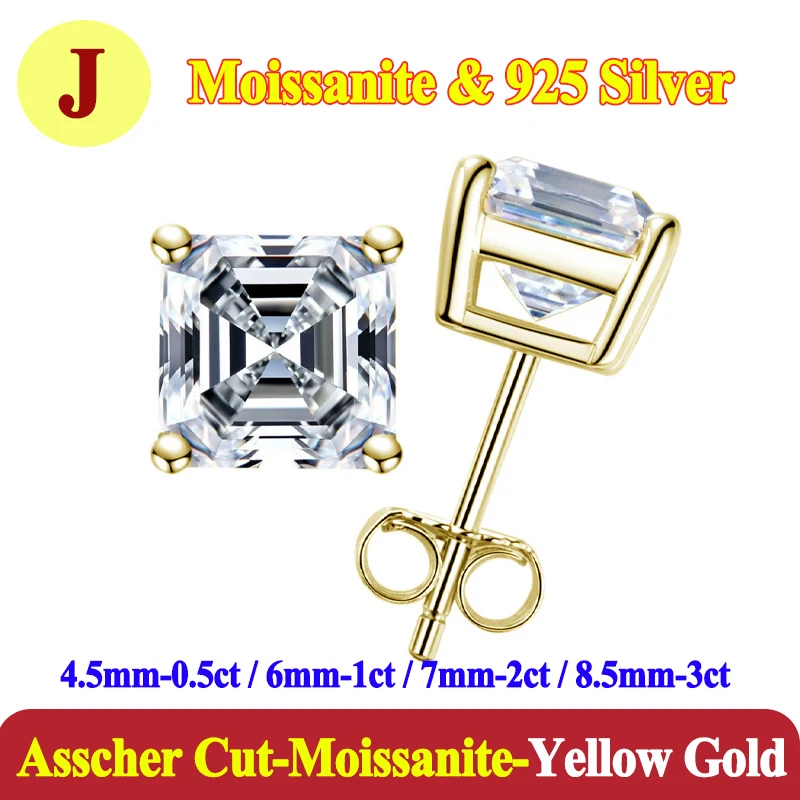 asscher-yellow gold