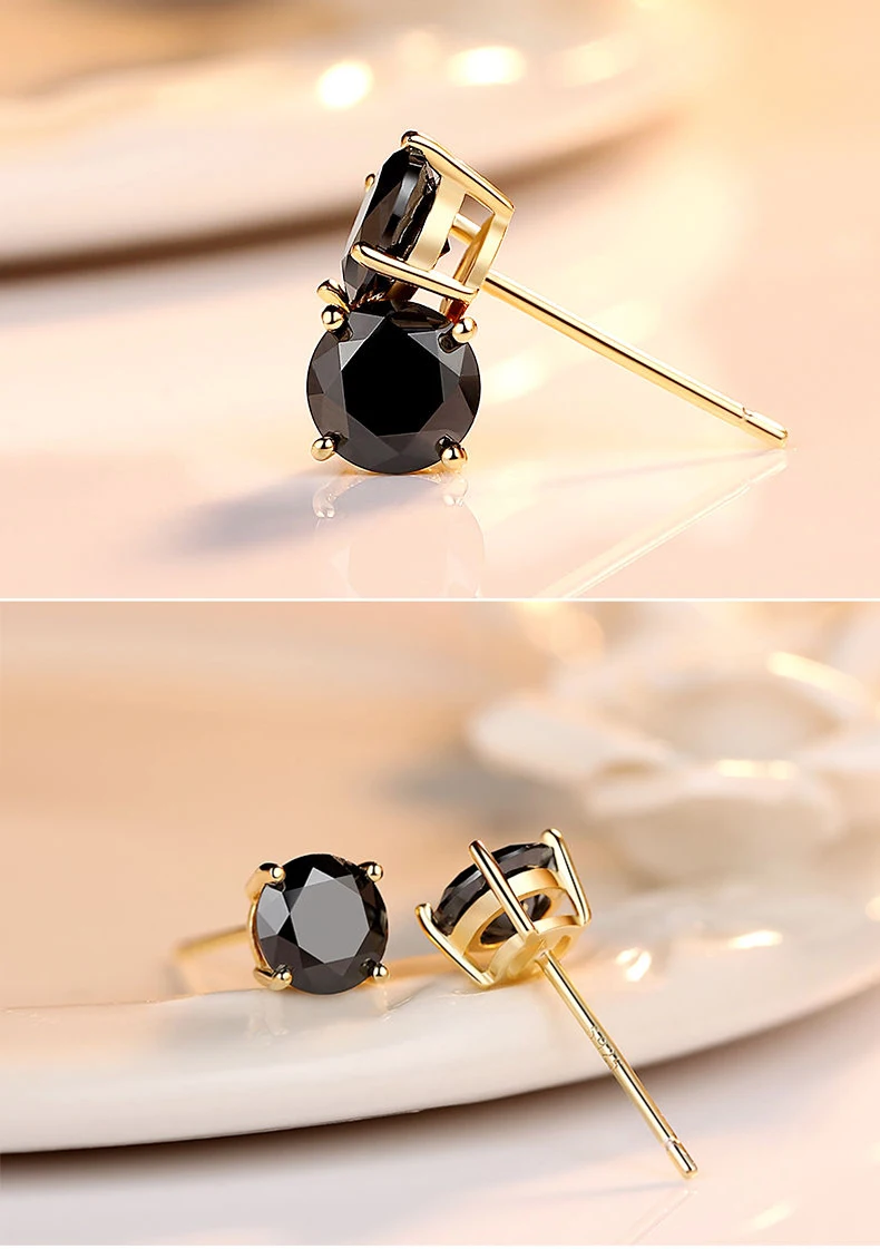 D VVS1 Moissanite Stud Earrings For Women Pass Diamond Tester Pen S925 Platinum plating Moissanita With 2 Certificates