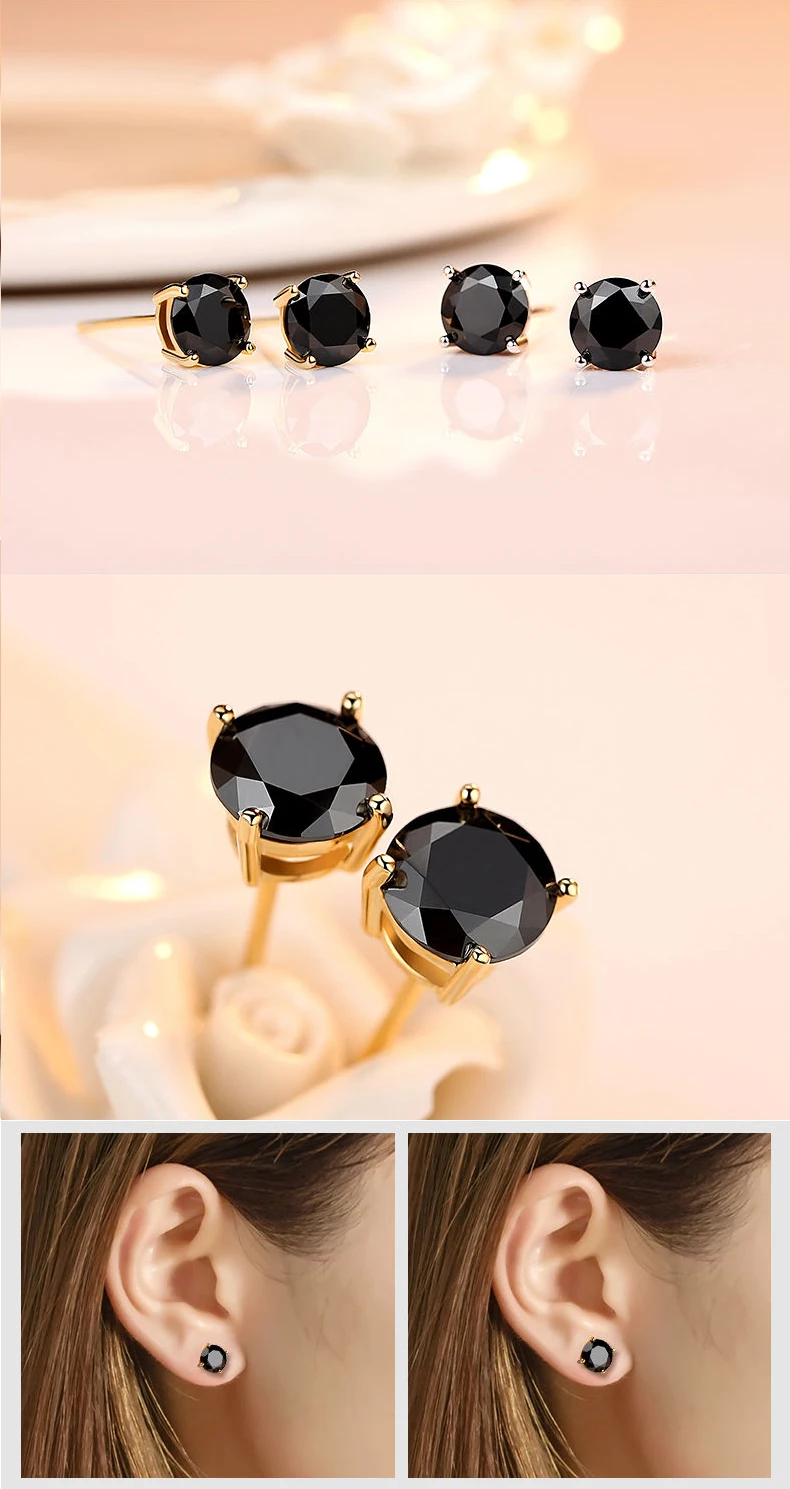 Promotion Moissanite Earrings for Women Pass Diamond Test Pen 100% With Certificate Ear Studs 925 Sterling Silver Fine Jewelry Promotion Moissanite Earrings for Women Pass Diamond Test Pen 100% With Certificate Ear Studs 925 Sterling Silver Fine Jewelry