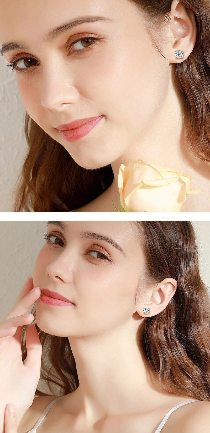 Promotion Moissanite Earrings for Women Pass Diamond Test Pen 100% With Certificate Ear Studs 925 Sterling Silver Fine Jewelry Promotion Moissanite Earrings for Women Pass Diamond Test Pen 100% With Certificate Ear Studs 925 Sterling Silver Fine Jewelry