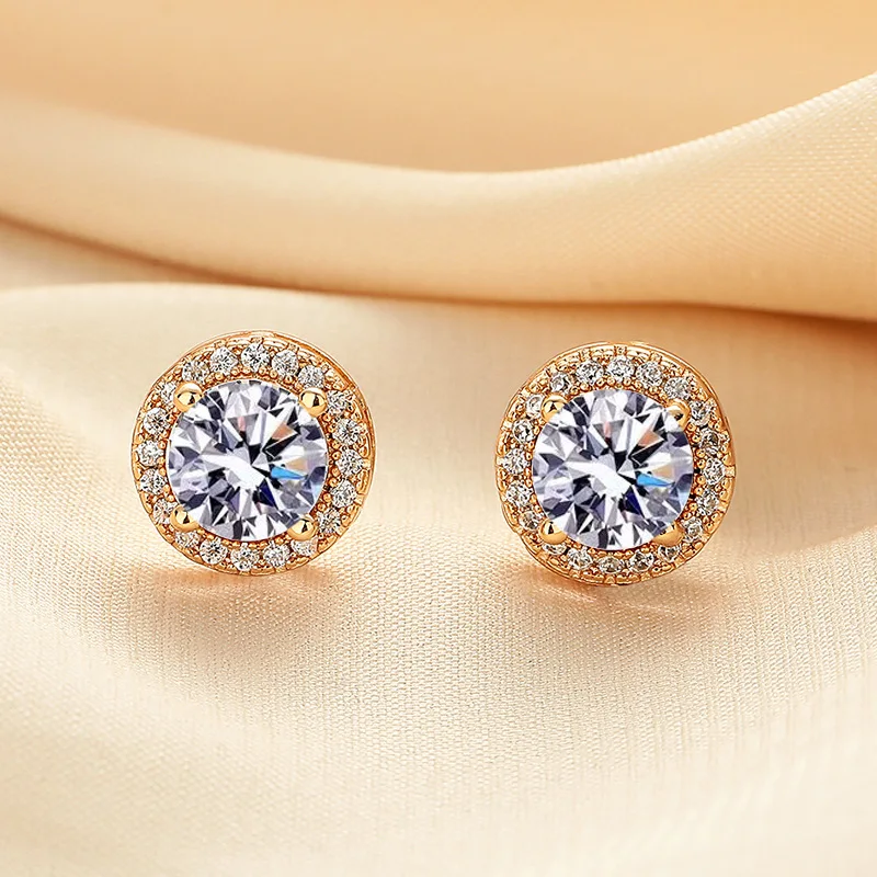 Promotion Moissanite Earrings for Women Pass Diamond Test Pen 100% With Certificate Ear Studs 925 Sterling Silver Fine Jewelry Promotion Moissanite Earrings for Women Pass Diamond Test Pen 100% With Certificate Ear Studs 925 Sterling Silver Fine Jewelry