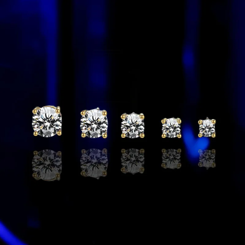 Promotion Moissanite Earrings for Women Pass Diamond Test Pen 100% With Certificate Ear Studs 925 Sterling Silver Fine Jewelry Promotion Moissanite Earrings for Women Pass Diamond Test Pen 100% With Certificate Ear Studs 925 Sterling Silver Fine Jewelry