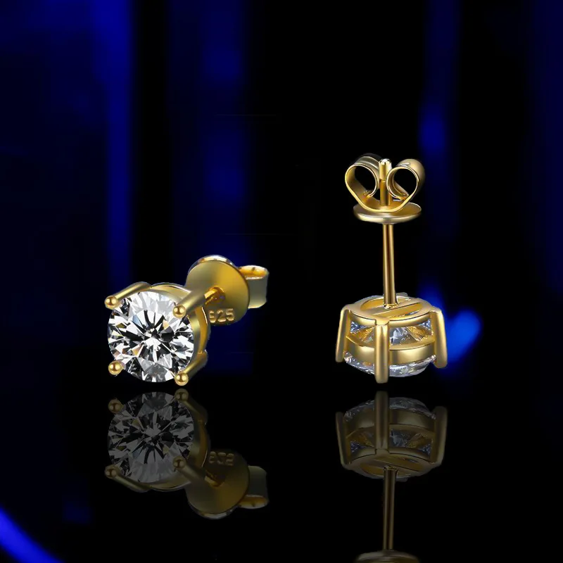 Promotion Moissanite Earrings for Women Pass Diamond Test Pen 100% With Certificate Ear Studs 925 Sterling Silver Fine Jewelry Promotion Moissanite Earrings for Women Pass Diamond Test Pen 100% With Certificate Ear Studs 925 Sterling Silver Fine Jewelry