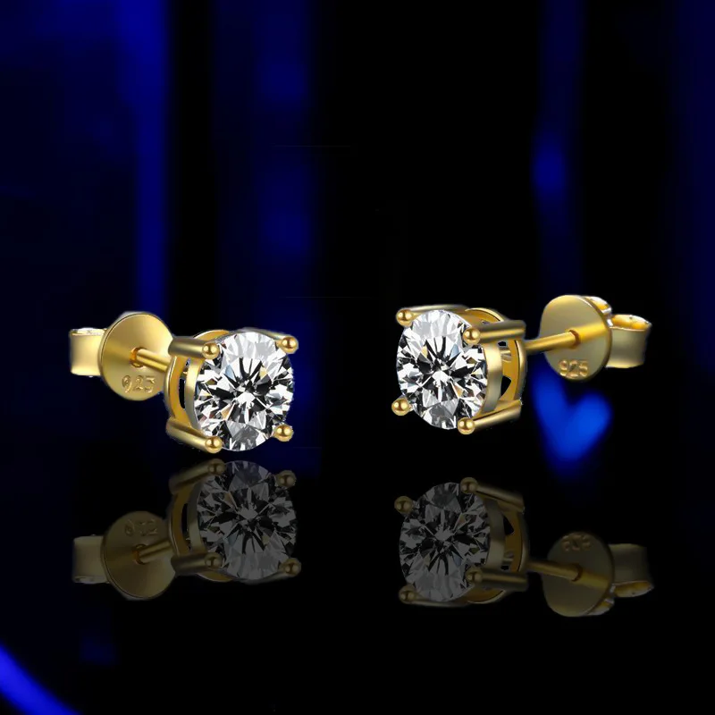 Promotion Moissanite Earrings for Women Pass Diamond Test Pen 100% With Certificate Ear Studs 925 Sterling Silver Fine Jewelry Promotion Moissanite Earrings for Women Pass Diamond Test Pen 100% With Certificate Ear Studs 925 Sterling Silver Fine Jewelry