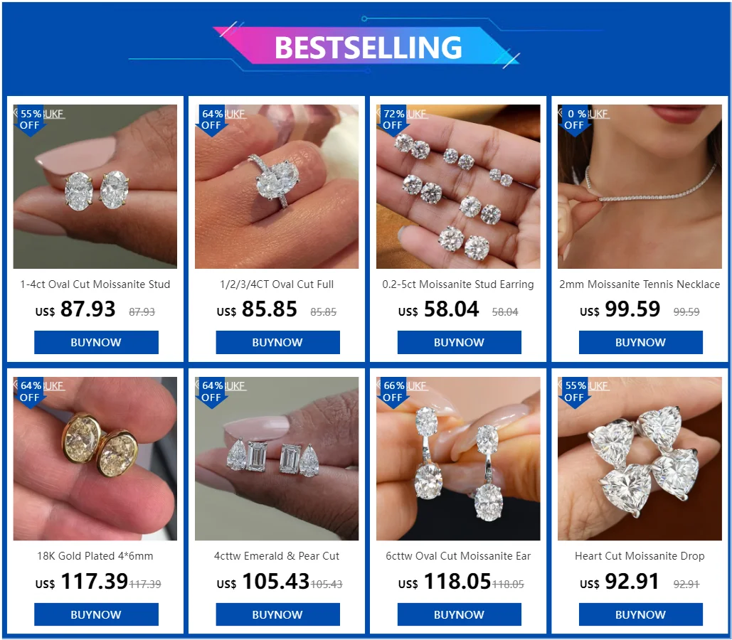 1-4ct Oval Cut Moissanite Stud Earring for Women Men D Color Sparkling Diamond 925 Sterling Silver Ear Studs Party Jewelry Gifts