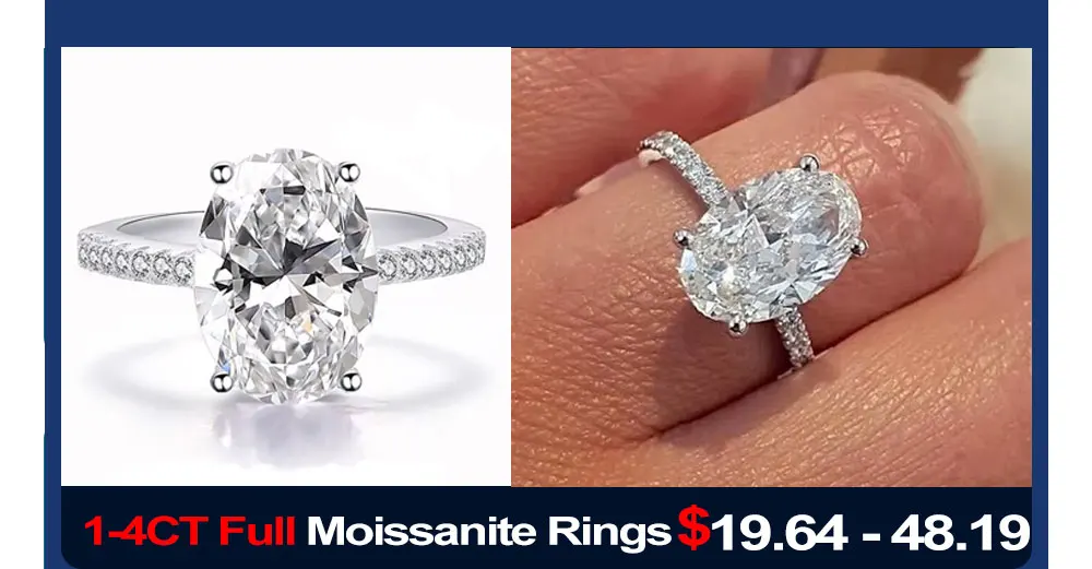 1-4ct Oval Cut Moissanite Stud Earring for Women Men D Color Sparkling Diamond 925 Sterling Silver Ear Studs Party Jewelry Gifts