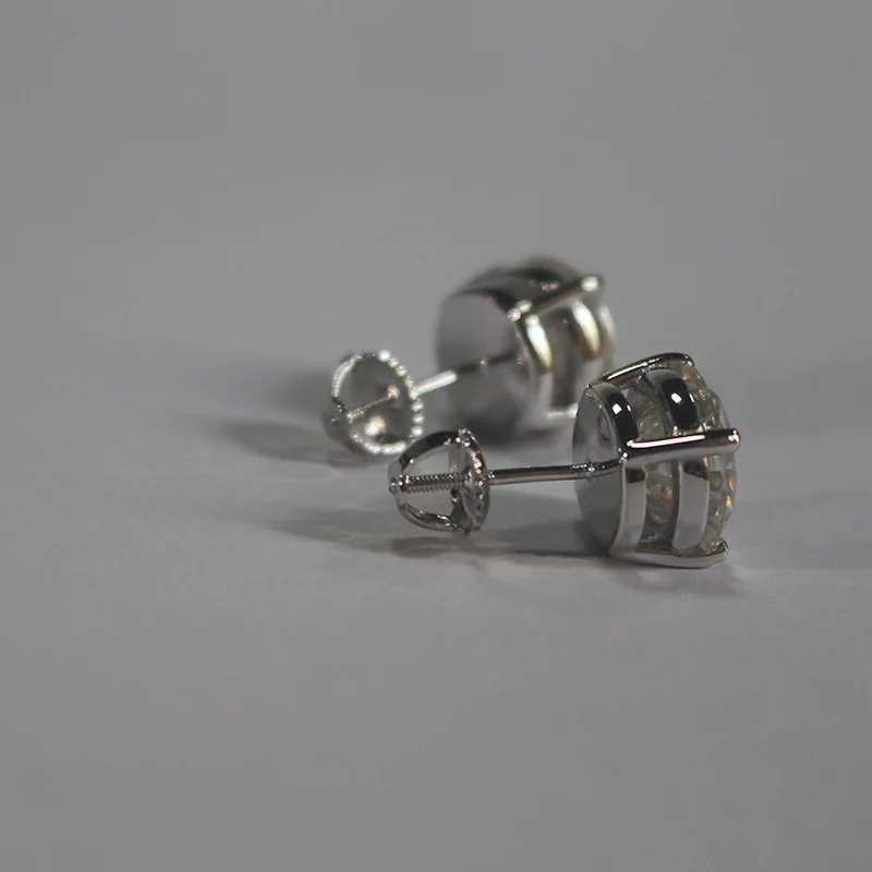 Premium 0.5-2ct Moissanite Diamond Stud Earrings for Women Orginal 925 Sterling Silver Screw Back Women Moissanite Earring 2025 Premium 0.5-2ct Moissanite Diamond Stud Earrings for Women Orginal 925 Sterling Silver Screw Back Women Moissanite Earring 2025