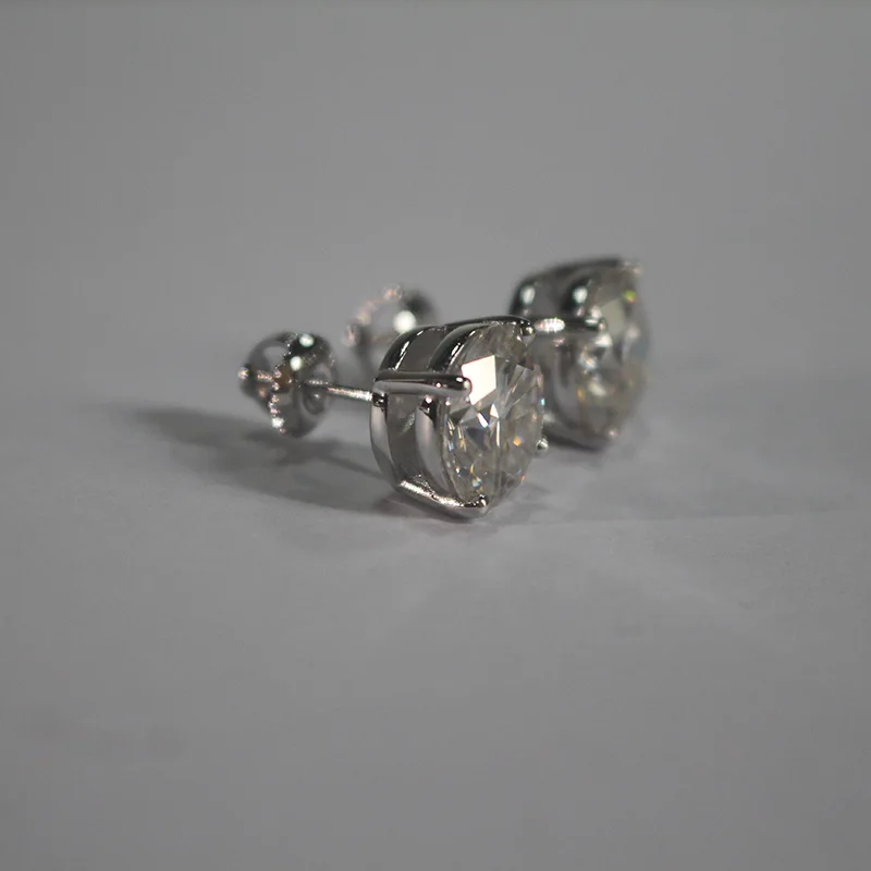 Premium 0.5-2ct Moissanite Diamond Stud Earrings for Women Orginal 925 Sterling Silver Screw Back Women Moissanite Earring 2025 Premium 0.5-2ct Moissanite Diamond Stud Earrings for Women Orginal 925 Sterling Silver Screw Back Women Moissanite Earring 2025