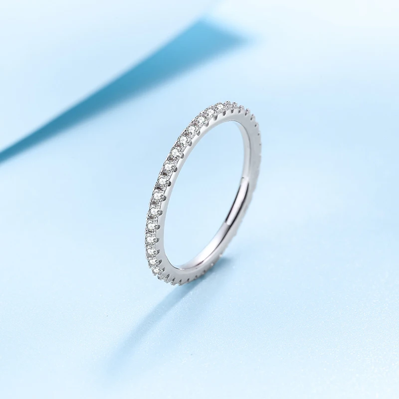 1.0mm-3.5mm Round Brilliant Cut Moissanite Wedding Rings Half Eternity Band 925 Silver Lab Diamond Wedding Ring With Certificate 1.0mm-3.5mm Round Brilliant Cut Moissanite Wedding Rings Half Eternity Band 925 Silver Lab Diamond Wedding Ring With Certificate