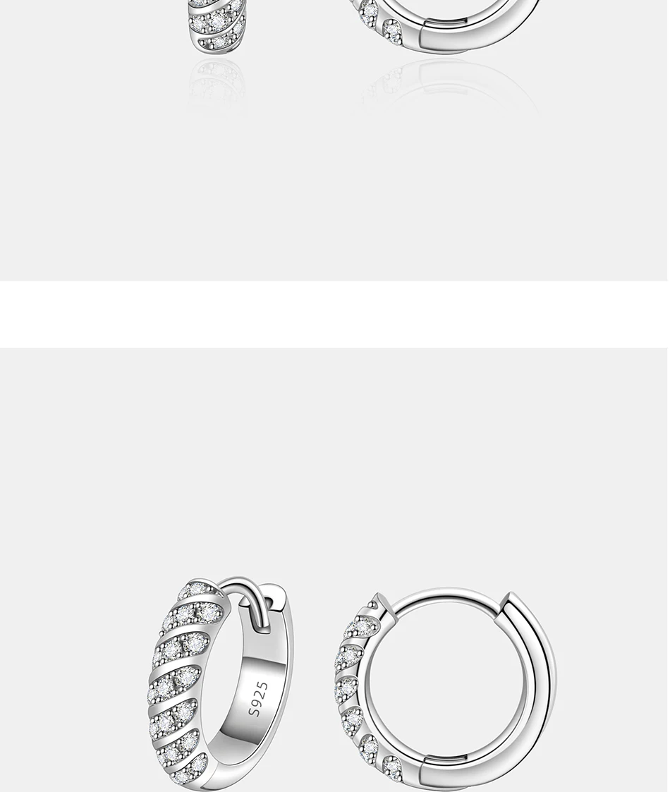 PERFANY All Moissanite Hoop Earrings Women S925 Pure Silver Laboratory Diamond Fashion Wedding Party Jewelry PERFANY All Moissanite Hoop Earrings Women S925 Pure Silver Laboratory Diamond Fashion Wedding Party Jewelry