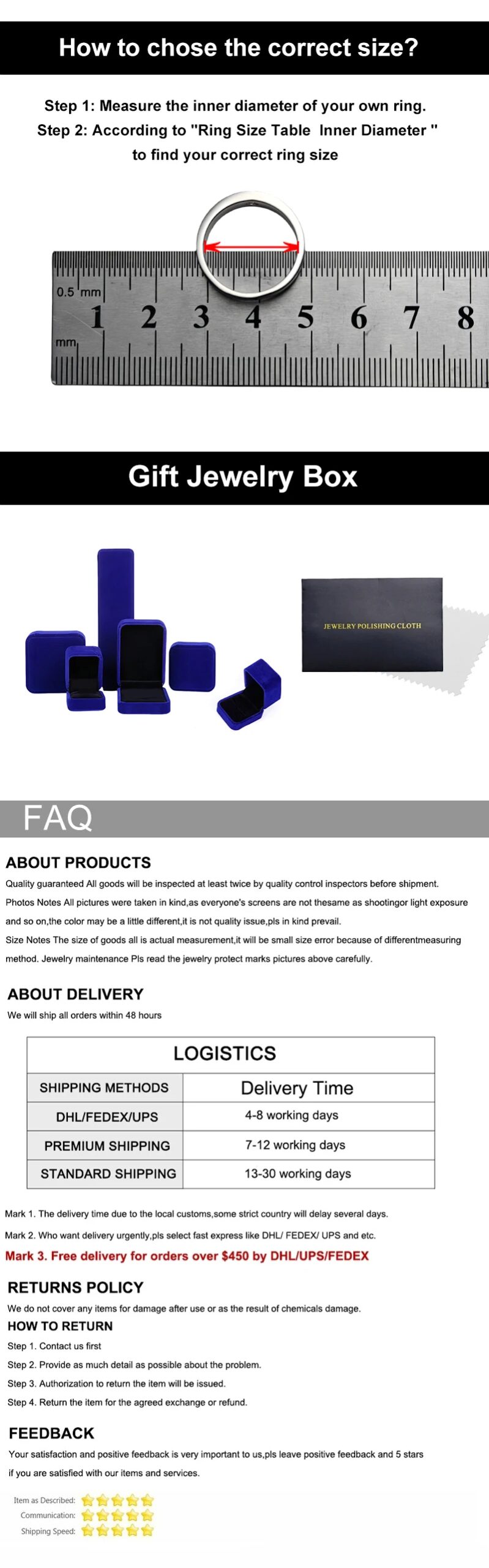 NeeTim 0.5-5ct Moissanite Ring For Women 925 Sterling Silver with White Gold Plated Lab Diamond Engagement Wedding Band Jewelry