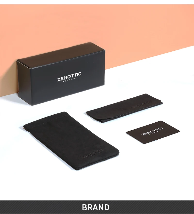 ZENOTTIC Occhiali da vista rotondi da donna in titanio puro Occhiali da vista personalizzati anti-blu-ray fotocromatici miopia/ipermetropia