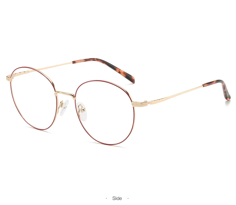 ZENOTTIC Occhiali da vista rotondi da donna in titanio puro Occhiali da vista personalizzati anti-blu-ray fotocromatici miopia/ipermetropia