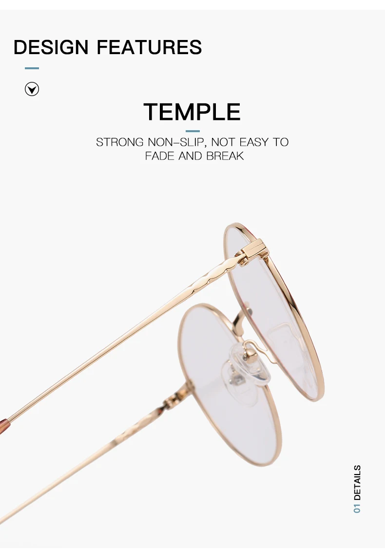 ZENOTTIC Occhiali da vista rotondi da donna in titanio puro Occhiali da vista personalizzati anti-blu-ray fotocromatici miopia/ipermetropia