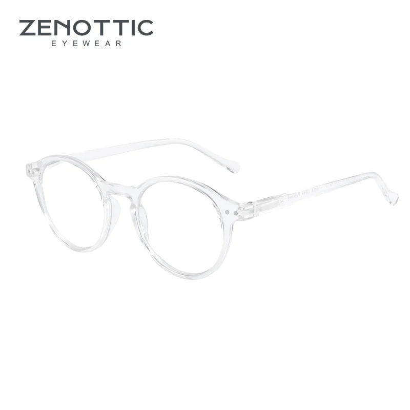  ZENOTTIC Occhiali da vista rotondi retrò di piccole dimensioni, occhiali progressivi circolari, occhiali ottici fotocromatici per donne e uomini