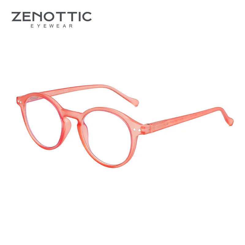  ZENOTTIC Occhiali da vista rotondi retrò di piccole dimensioni, occhiali progressivi circolari, occhiali ottici fotocromatici per donne e uomini