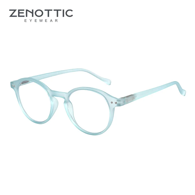  ZENOTTIC Occhiali da vista rotondi retrò di piccole dimensioni, occhiali progressivi circolari, occhiali ottici fotocromatici per donne e uomini