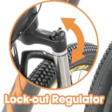 Hiland Mountain Bike in alluminio a 21 velocità, freni a disco idraulici, forcella con sospensione bloccabile, ruota da 27,5 pollici, bici da uomo