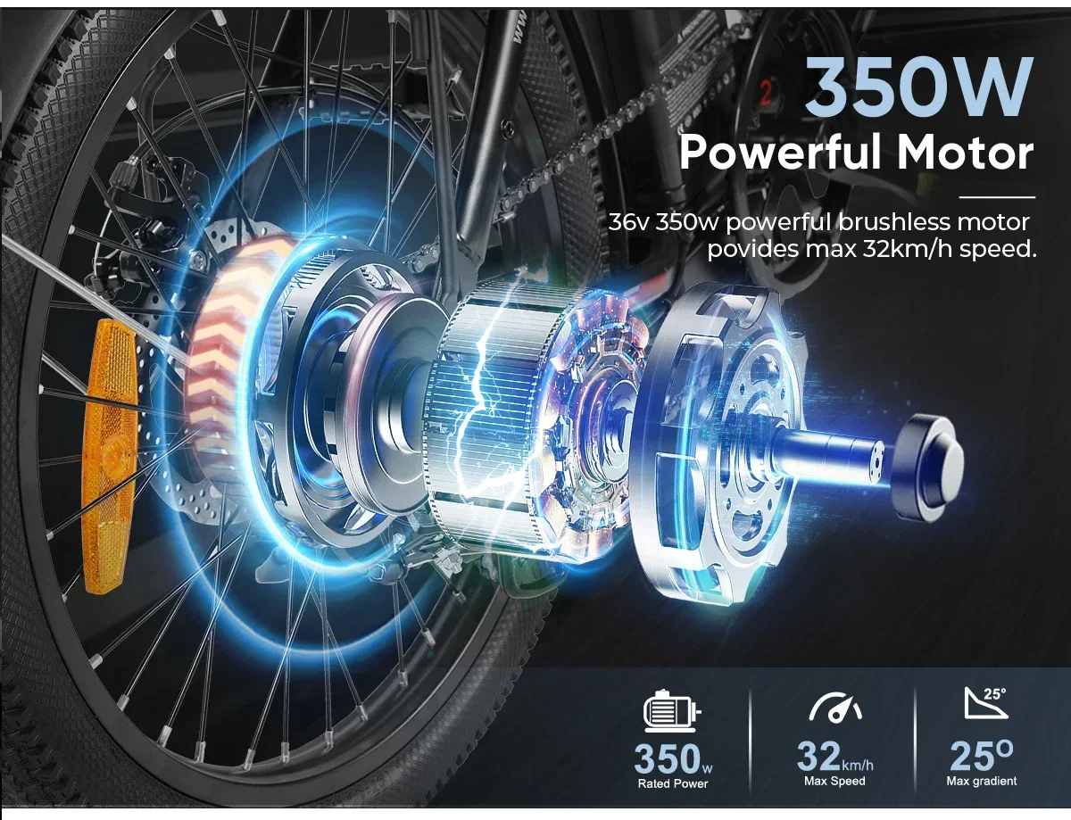 Pieghevole E-bike CY20 350W motore 36 v12ah batteria al litio rimovibile bici elettrica adulto 7 velocità 20 pollici pneumatico neve bicicletta elettrica Pieghevole E-bike CY20 350W motore 36 v12ah batteria al litio rimovibile bici elettrica adulto 7 velocità 20 pollici pneumatico neve bicicletta elettrica