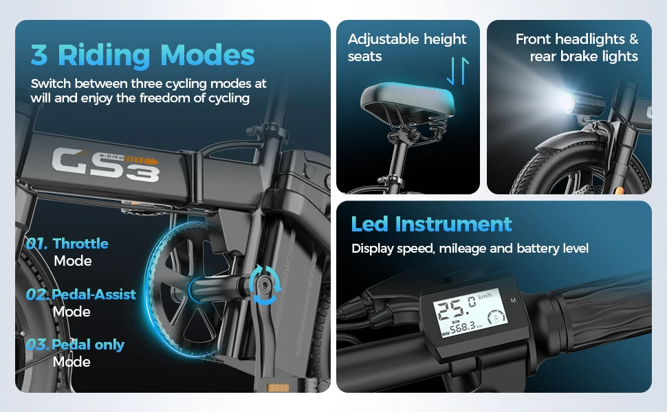 TOOFLY GS3 Bicicletta Elettrica Pieghevole 250W 48V15AH Viaggio Per Adulti Città Pendolari Bici Elettrica 14*2.125 Pollici Pneumatico Mini E-bike TOOFLY GS3 Bicicletta Elettrica Pieghevole 250W 48V15AH Viaggio Per Adulti Città Pendolari Bici Elettrica 14*2.125 Pollici Pneumatico Mini E-bike