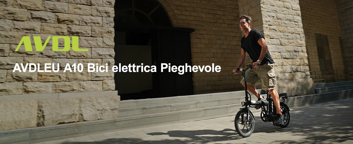 E-Bike da 16 pollici, dotata di batteria da 36V 11.4Ah e motore da 250W. Raggiunge velocità fino a 25 km/h con una autonomia di 35-50 km.