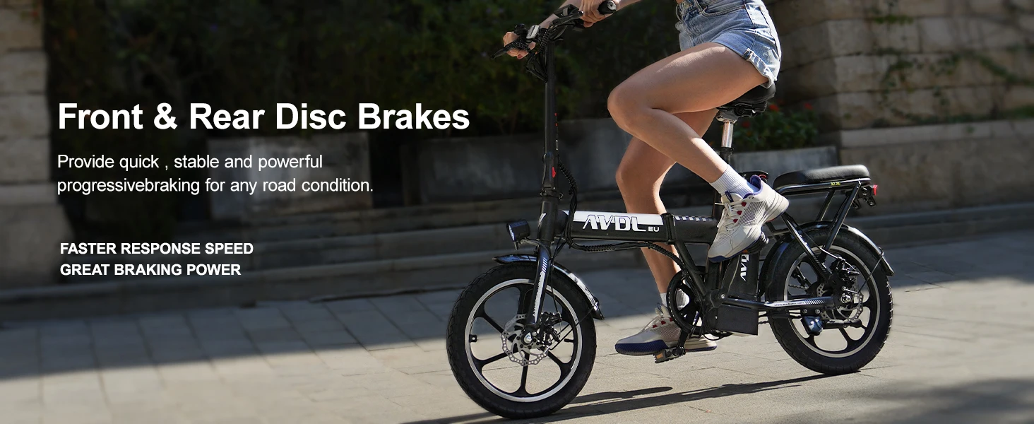 E-Bike da 16 pollici, dotata di batteria da 36V 11.4Ah e motore da 250W. Raggiunge velocità fino a 25 km/h con una autonomia di 35-50 km.