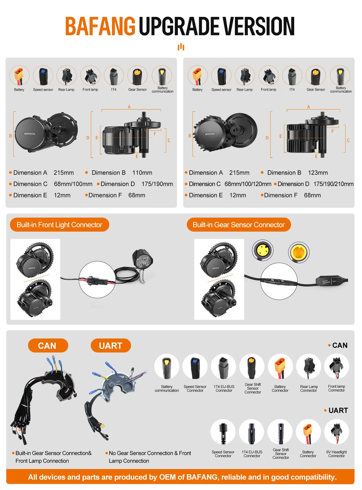 [EU Direct] Kit di conversione bici elettrica BAFANG Mid Drive Motor 1000W 750W 500W 250W 350W BBSHD BBS02B BBS01B M615 M325 M215 con batteria Hailong da 52V 48V 20Ah 16Ah 13Ah per tubo obliquo da 68-73mm 100mm 120mm
