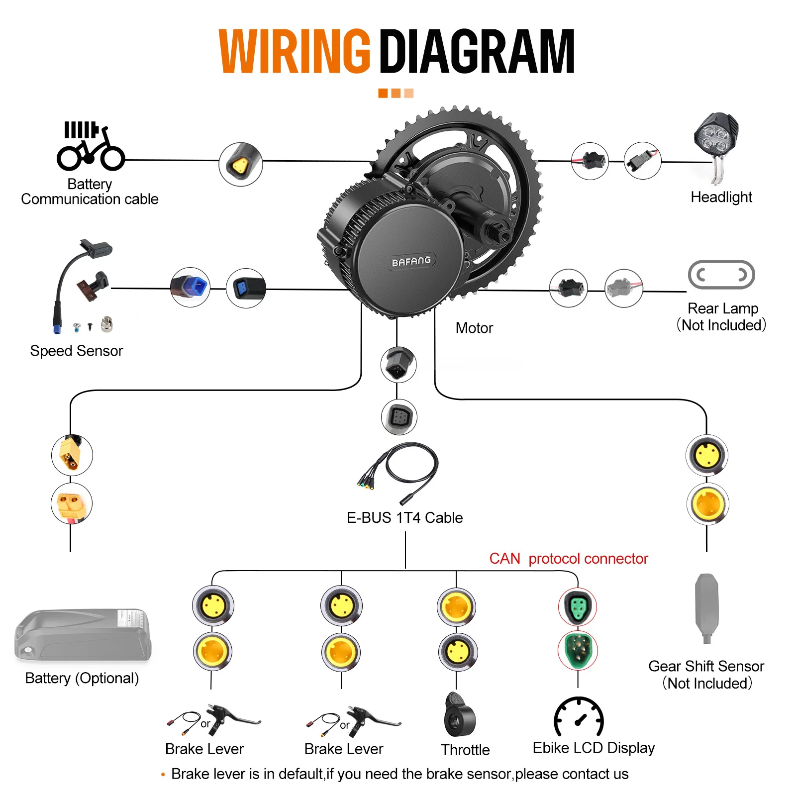 [EU Direct] Kit di conversione bici elettrica BAFANG Mid Drive Motor 1000W 750W 500W 250W 350W BBSHD BBS02B BBS01B M615 M325 M215 con batteria Hailong da 52V 48V 20Ah 16Ah 13Ah per tubo obliquo da 68-73mm 100mm 120mm