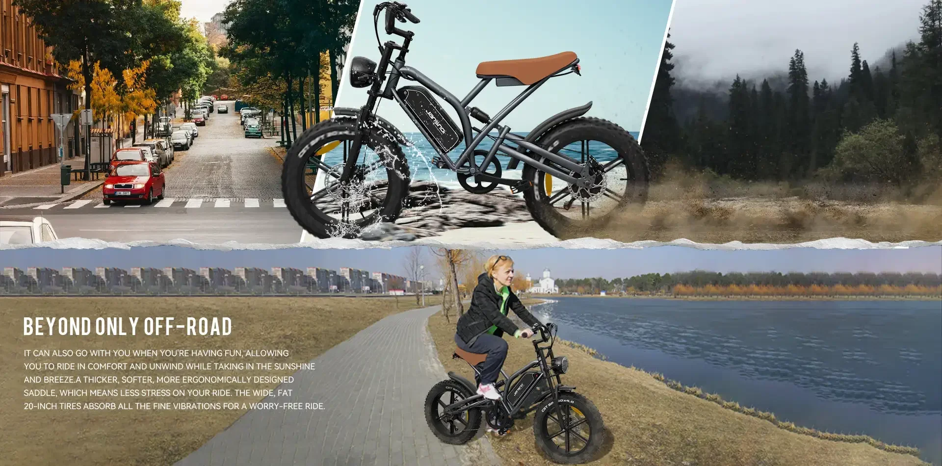 JANSNO X50 Bici Elettrica 750W Motore 48V17AH Batteria 20*4 pollici All Terrain Fat Tire Per Adulti E Bike 7 Velocità Shimano Bicicletta Elettrica