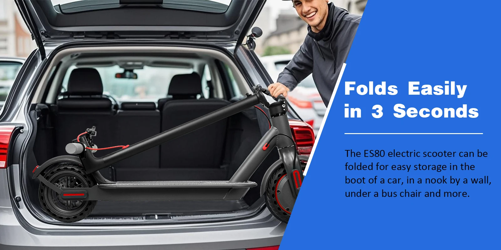 ES80/M365 X1 Scooter Elettrico 36V 10.5Ah 500W Motore 35KM Lungo Raggio 31KM/H 8.5 Pollici Pneumatici Solidi Pieghevole Smart APP EScooter