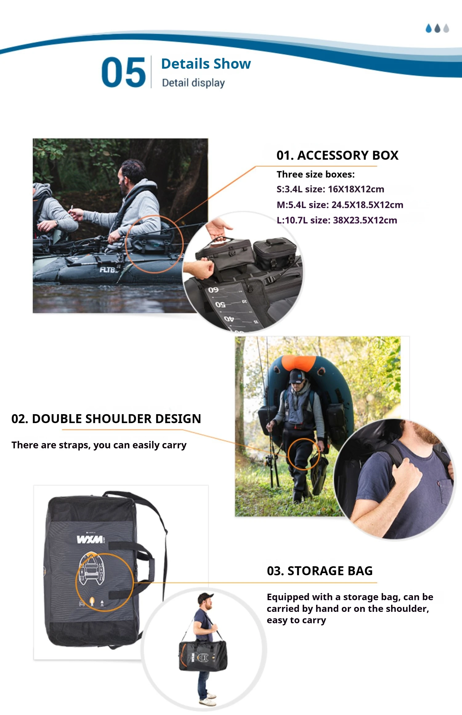 Barca galleggiante con esca singola in PE da 6 kg, kayak da pesca gonfiabile con doppi camere d'aria, zattera pontone pieghevole antiforatura per la pesca con l'amo