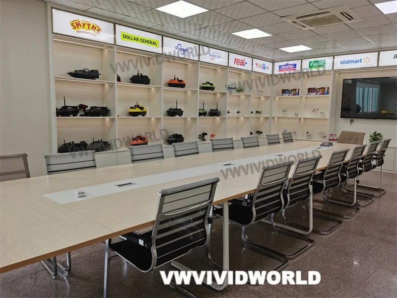 VWVIVIDWORLD, 2024 Nuovo, Barca esca da pesca RC, caricata da 2 kg, crociera a velocità fissa, impermeabile, ad alta velocità, 4 luci notturne